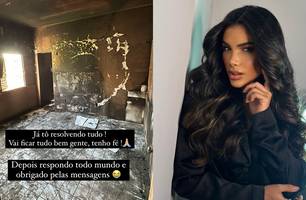 Apartamento de blogueira é destruído por incêndio (Foto: Reprodução)