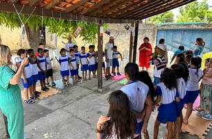 Conecta Piauí participa de ação social com crianças na creche Espaço Crescer (Foto: Conecta Piauí) Conecta Piauí participa de ação social com crianças na creche Espaço Crescer (Foto: Conecta Piauí)