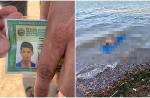 Copor do adolescente de 14 anos é encontrado na Loga do Portinho em Parnaíba (Foto: Renato Carlos / Conecta Piauí)