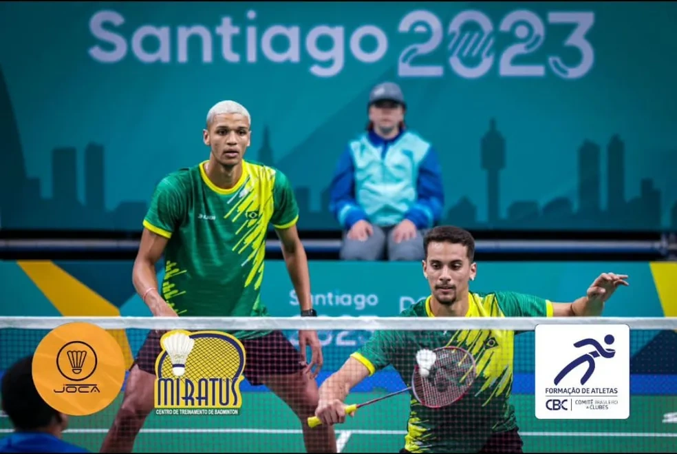 Davi da Silva e Fabrício Farias, dupla brasileira no badminton