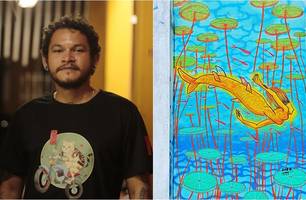 Frank Cunha e seu trabalho com o grafite (Foto: Reprodução) Frank Cunha e seu trabalho com o grafite (Foto: Reprodução)
