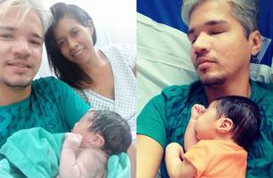 Glaudson, Helen e a pequena Lice (Foto: Arquivo pessoal)