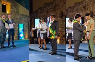 Governador Rafael Fonteles participa de solenidade da medalha do Mérito Renascença (Foto: Renato Carlos / Conecta Piauí) Governador Rafael Fonteles participa de solenidade da medalha do Mérito Renascença (Foto: Renato Carlos / Conecta Piauí)