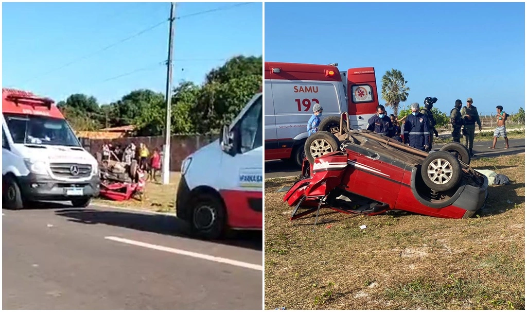 Grave colisão seguida de capotamento deixa um morto em Parnaíba