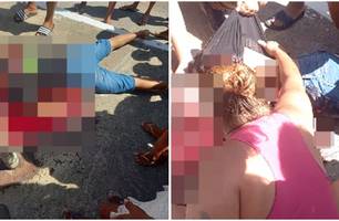 Homem morre após levar quatro tiros na cabeça no centro de Parnaíba (Foto: Reprodução) Homem morre após levar quatro tiros na cabeça no centro de Parnaíba (Foto: Reprodução)