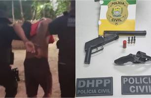 Homem preso pela Polícia Civil (Foto: Reprodução)