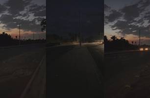 Importante avenida da zona Sul de Teresina está sem iluminação; população reclama (Foto: Reprodução) Importante avenida da zona Sul de Teresina está sem iluminação; população reclama (Foto: Reprodução)