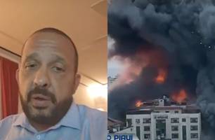 Marido de piauiense comenta momentos de tensão do conflito em Israel (Foto: TV Cidade Verde)