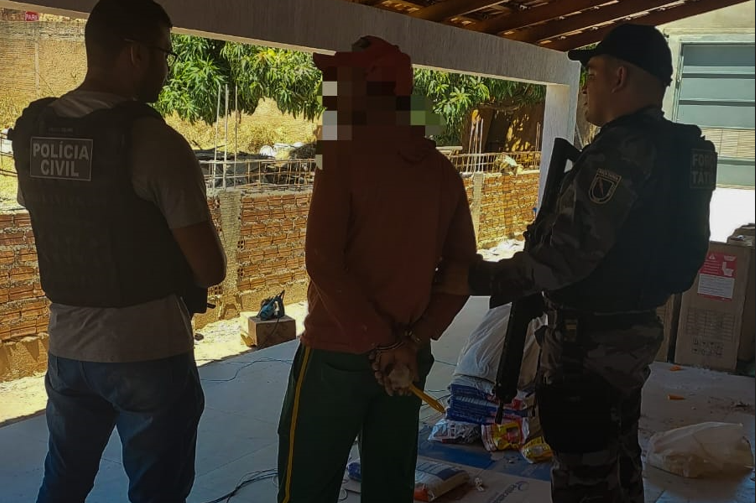 Polícia Civil cumpre mandado de prisão contra suspeito de tentativa de homicídio em Bom Jesus