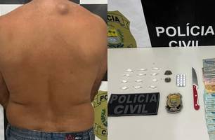 Polícia Civil prende homem em flagrante por tráfico de drogas no Piauí (Foto: Reprodução) Polícia Civil prende homem em flagrante por tráfico de drogas no Piauí (Foto: Reprodução)