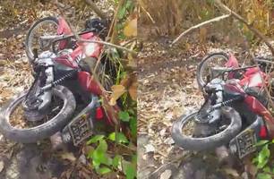 Polícia Militar recupera motocicleta aroubada na zona Sul de Teresina (Foto: Reprodução)