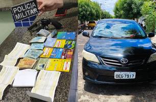 Polícia realiza operação e prende indivíduo com arma e dinheiro de jogo de azar (Foto: Reprodução) Polícia realiza operação e prende indivíduo com arma e dinheiro de jogo de azar (Foto: Reprodução)