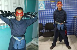 Super-herói do crime em Parnaíba (Foto: Reprodução) Super-herói do crime em Parnaíba (Foto: Reprodução)