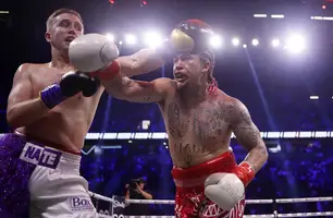 Whindersson Nunes perde para My Mate Nate no boxe (Foto: Getty Images) Whindersson Nunes perde para My Mate Nate no boxe (Foto: Getty Images)