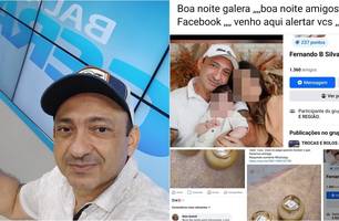 Bandidos usam foto do Beto Rego com a família para aplicar golpes na internet (Foto: Reprodução) Bandidos usam foto do Beto Rego com a família para aplicar golpes na internet (Foto: Reprodução)