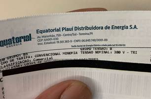 Boleto da Equatorial Piauí (Foto: Conecta Piauí)