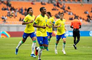 Brasil faz sua maior goleada na história do mundial sub-17 contra Nova Calendônia (Foto: Leto Ribas/CBF) Brasil faz sua maior goleada na história do mundial sub-17 contra Nova Calendônia (Foto: Leto Ribas/CBF)