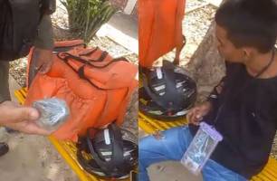 Delivery da maconha: homem é preso após fazer entrega de drogas em Teresina (Foto: Reprodução) Delivery da maconha: homem é preso após fazer entrega de drogas em Teresina (Foto: Reprodução)