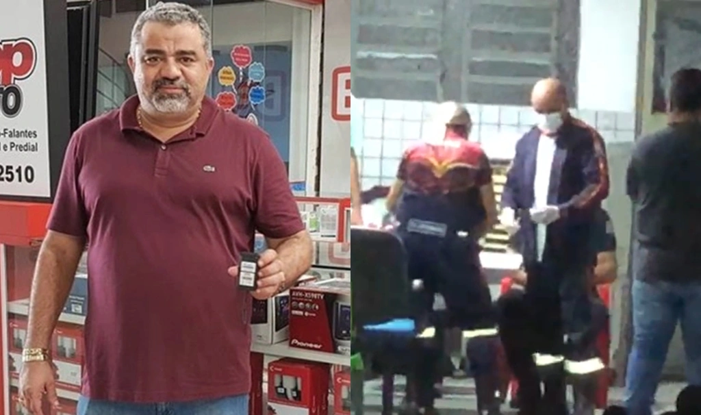 Garimpeiro e suspeito recebendo atendimento médico