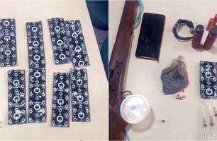 Homem foi preso por policiais militares (Foto: Reprodução)