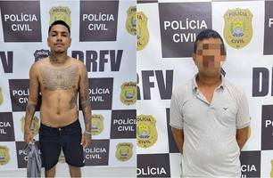 Homens presos pela Polícia Civil (Foto: Reprodução)