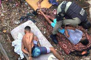 Irmãos são presos acusados de matar homem e via pública em Amarante (Foto: Reprodução) Irmãos são presos acusados de matar homem e via pública em Amarante (Foto: Reprodução)