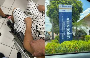 Paciente é rejeitada no HUT por superlotação e roda Teresina em busca atendimento (Foto: Reprodução) Paciente é rejeitada no HUT por superlotação e roda Teresina em busca atendimento (Foto: Reprodução)