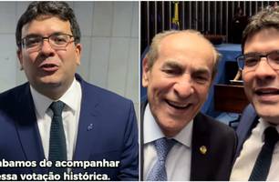 Rafael Fonteles acompanha votação e comemora reforma tributária em Brasília (Foto: Reprodução) Rafael Fonteles acompanha votação e comemora reforma tributária em Brasília (Foto: Reprodução)