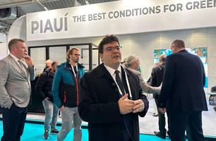 Rafael Fonteles na Semana Europeia de Hidrogênio Verde (Foto: Governo do Piauí)