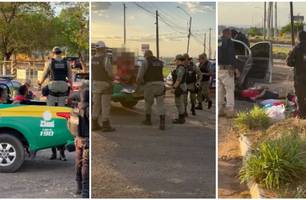 Trio é preso com armas e drogas após fugir de barreira da polícia em Floriano (Foto: Conecta Piauí) Trio é preso com armas e drogas após fugir de barreira da polícia em Floriano (Foto: Conecta Piauí)