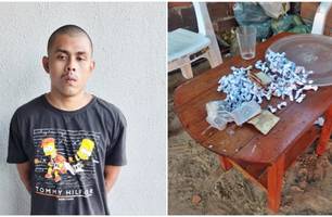 Acusado de tráfico é preso pela quinta vez em Parnaíba, litoral do Piauí (Foto: Reprodução) Acusado de tráfico é preso pela quinta vez em Parnaíba, litoral do Piauí (Foto: Reprodução)