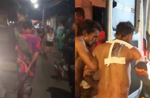 Briga de irmãos termina com um espancado e outro esfaqueado em Teresina (Foto: Reprodução) Briga de irmãos termina com um espancado e outro esfaqueado em Teresina (Foto: Reprodução)