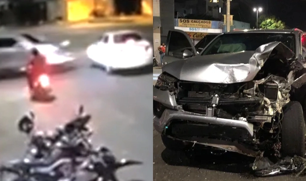 Carro do advogado ficou parcialmente destruído com o impacto