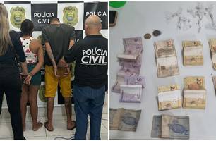 Casal suspeito de tráfico de drogas é preso no Piauí (Foto: Reprodução) Casal suspeito de tráfico de drogas é preso no Piauí (Foto: Reprodução)