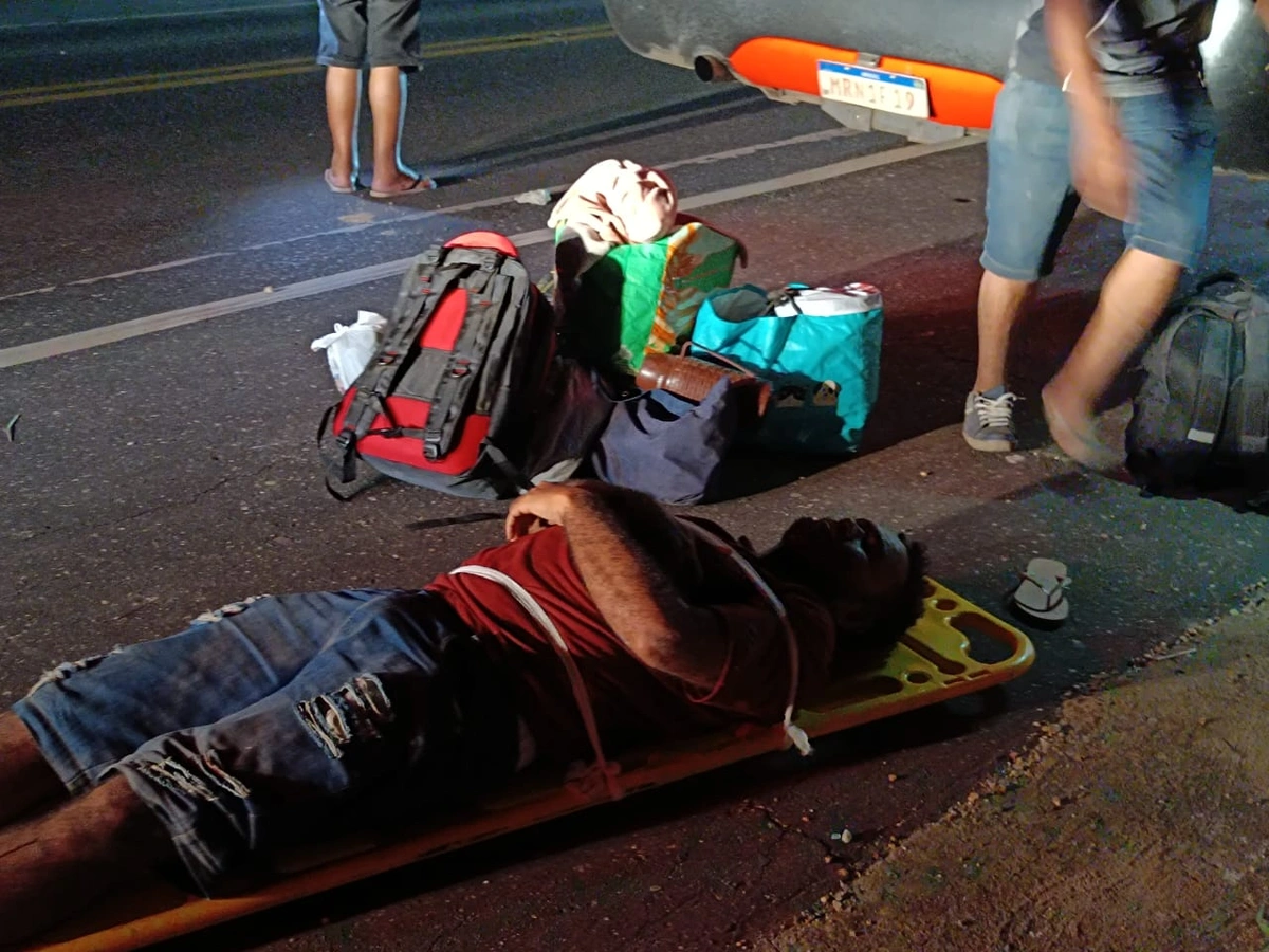 Dois passageiros ficaram gravemente feridos