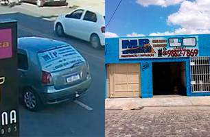 Empresário retira plotagem do carro após ser confundido com criminoso em Teresina (Foto: Reprodução) Empresário retira plotagem do carro após ser confundido com criminoso em Teresina (Foto: Reprodução)
