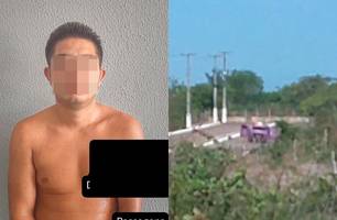 Filho é preso após agredir e colocar fogo na casa da mãe em Parnaíba (Foto: Reprodução) Filho é preso após agredir e colocar fogo na casa da mãe em Parnaíba (Foto: Reprodução)