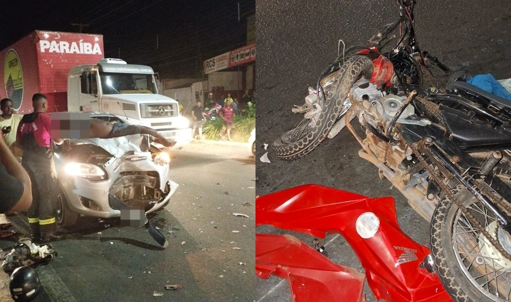 Homem fica gravemente ferido em cima de carro após acidente na BR-316, em Timon