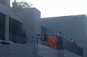 Homem morre após sofrer descarga elétrica em obra de condomínio na zona Leste de Teresina (Foto: Reprodução/whatsapp) Homem morre após sofrer descarga elétrica em obra de condomínio na zona Leste de Teresina (Foto: Reprodução/whatsapp)