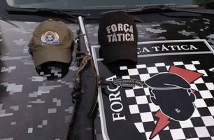 Homem portando arma de fogo liga para a polícia e pede para ser preso (Foto: Divulgação) Homem portando arma de fogo liga para a polícia e pede para ser preso (Foto: Divulgação)