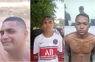 Indivíduos presos pela Polícia Civil (Foto: Reprodução)