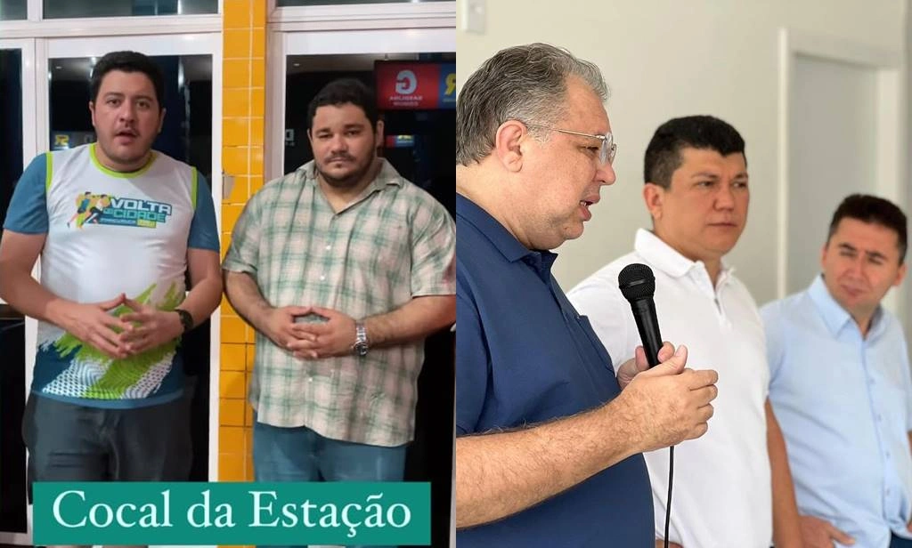 Jadyel Alencar e Dr. Cristiano à esquerda / Florentino, Rubens e Nonatinho à direita