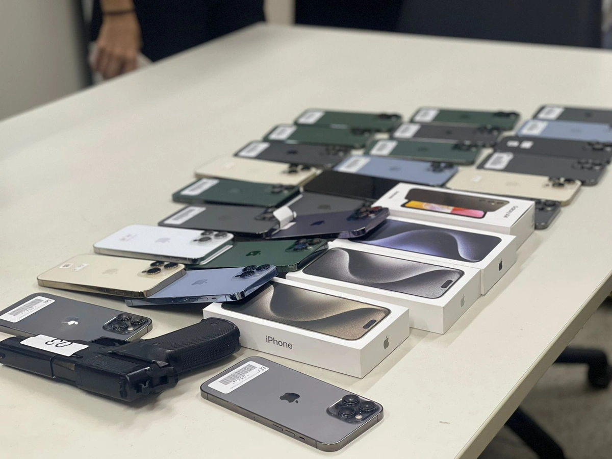 Material apreendido durante operação