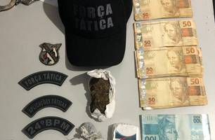 Material apreendido pela polícia (Foto: Reprodução) Material apreendido pela polícia (Foto: Reprodução)
