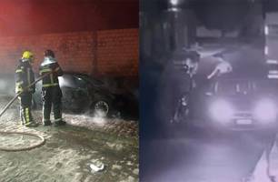 O carro ficou completamente destruído (Foto: Reprodução) O carro ficou completamente destruído (Foto: Reprodução)