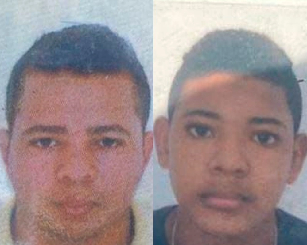 Roniel Sousa, de 21 anos e Alan Carlos Silva Rabelo, de 24 anos
