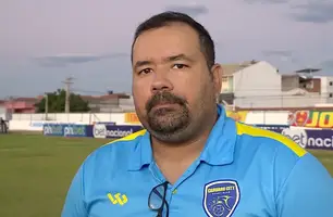 Thyago Marcolino, técnico do Caruaru City (Foto: Reprodução / TV Asa Branca) Thyago Marcolino, técnico do Caruaru City (Foto: Reprodução / TV Asa Branca)