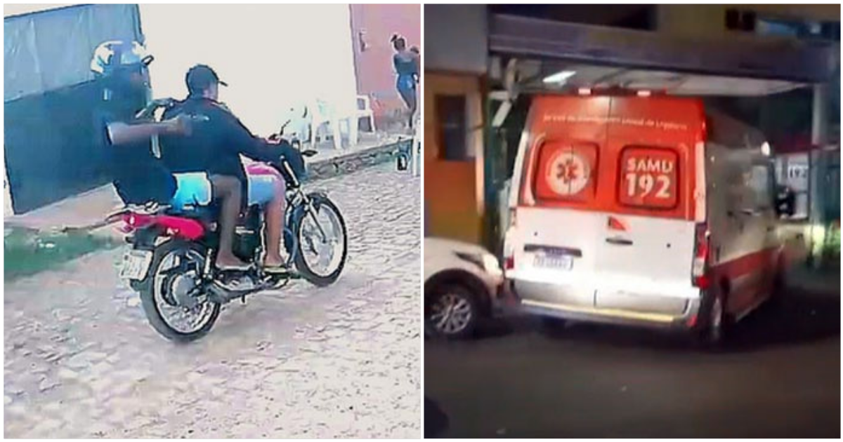 Três homens são baleados por bandidos em motos em Teresina