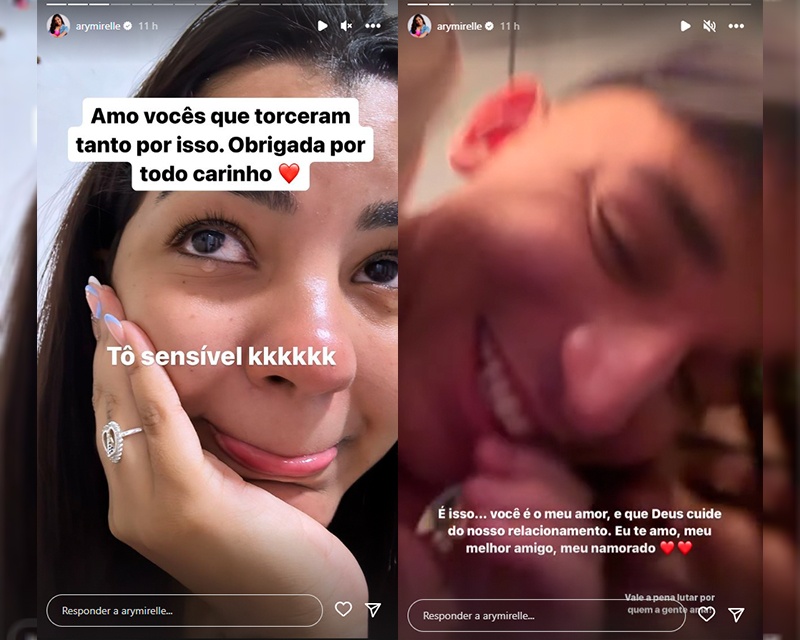 Após termino cercado de polêmicas, Ary Mirelle e João Gomes reatam namoro