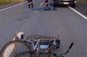 Motorista do veículo fugiu sem prestar socorro (Foto: Reprodução/ Portal P2) Motorista do veículo fugiu sem prestar socorro (Foto: Reprodução/ Portal P2)